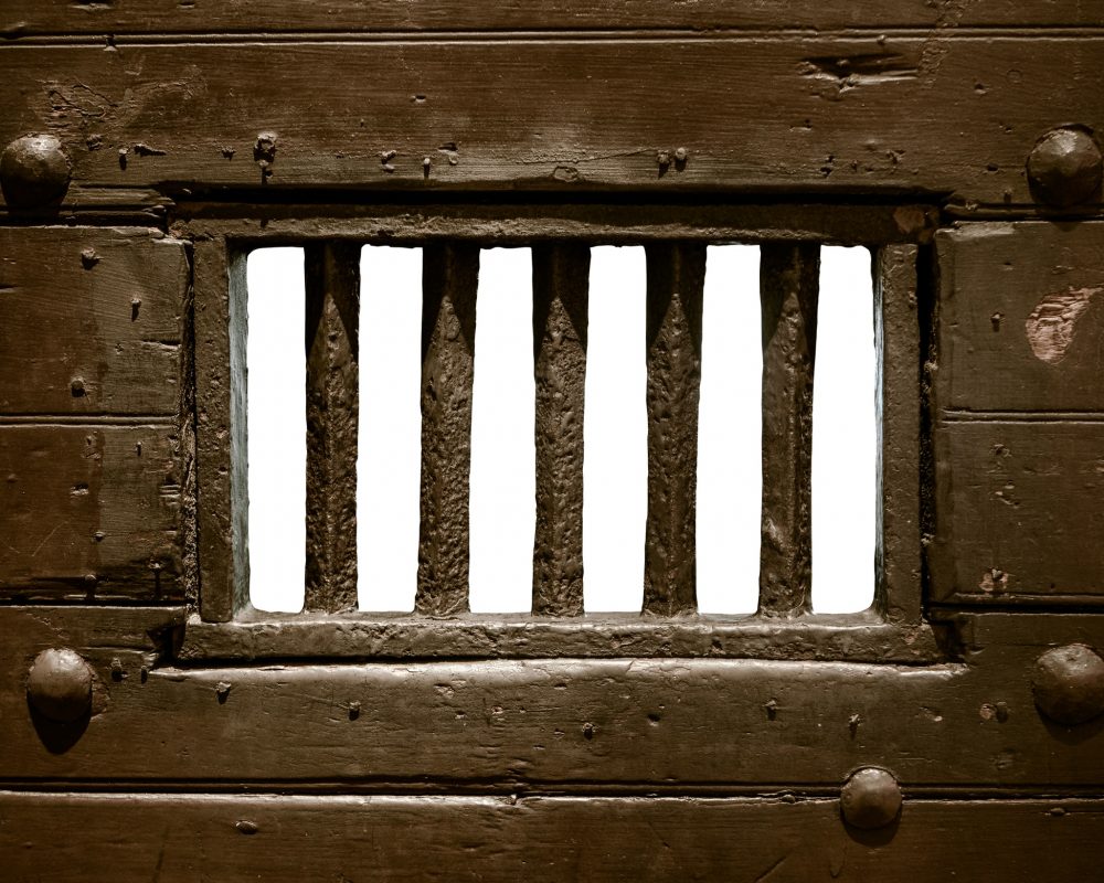 Isolated Prison Door Bars